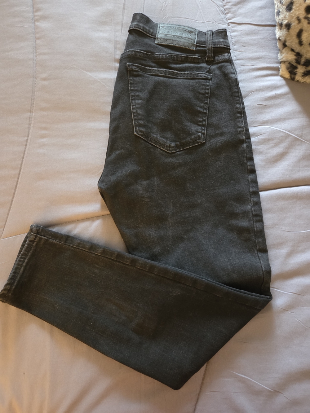 Lucky Brand Women's High Rise Buttonfly Skinny Jeans in Black Denim